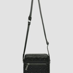 JUST CAVALLI Czarna męska saszetka JC Metal Lettering - Style 3