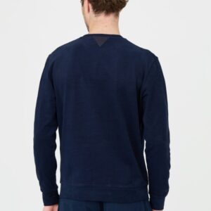 AERONAUTICA MILITARE Granatowy męski bawełniany longsleeve