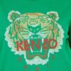 KENZO Zielona bluza damska z krzyżykowym tygrysem