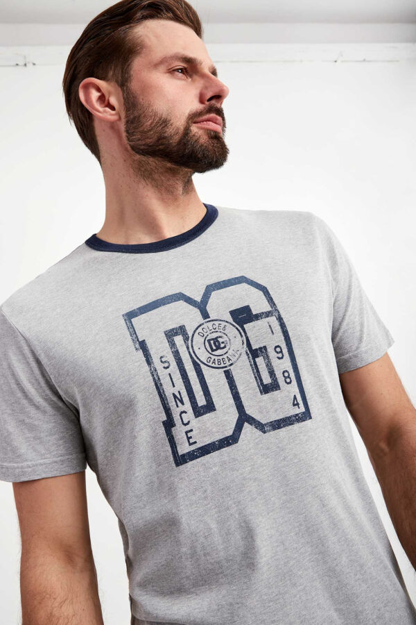 e452d92d35318f7b547acf0ca4e61be9dc65f6e6 T-shirt męski z logo DOLCE & GABBANA