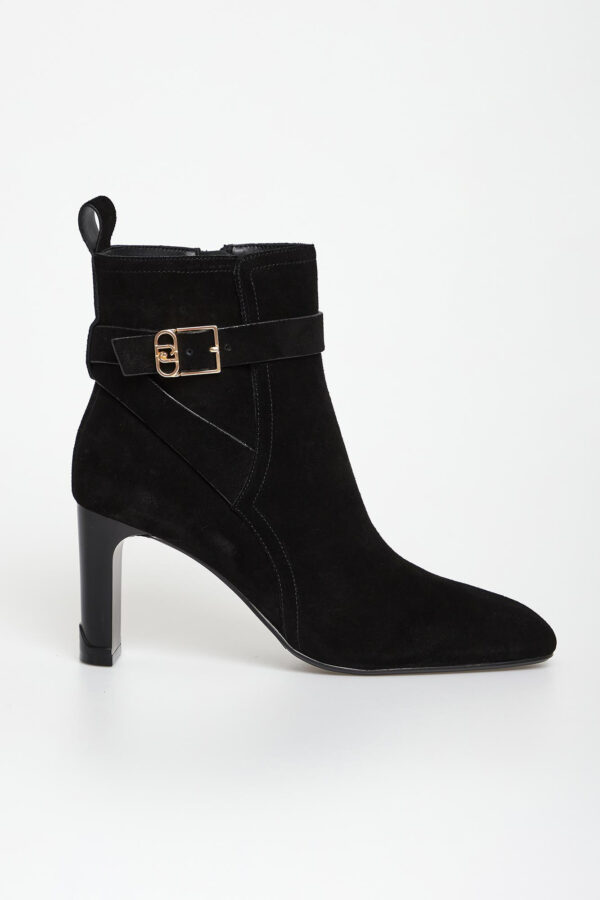 Botki zamszowe na obcasie LIU JO