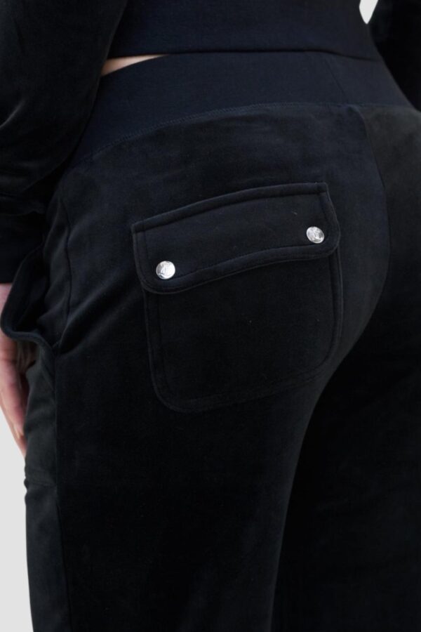 JUICY COUTURE Czarne spodnie dresowe damskie Layla Low Rise