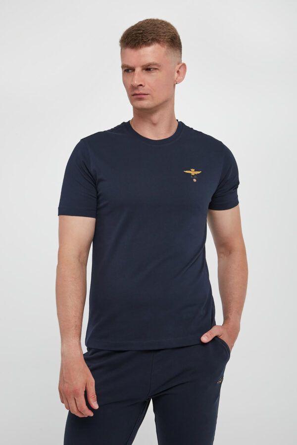 e4e49c9aac634893944317d4a6992fb44669c6c6 T-shirt męski z logo AERONAUTICA MILITARE