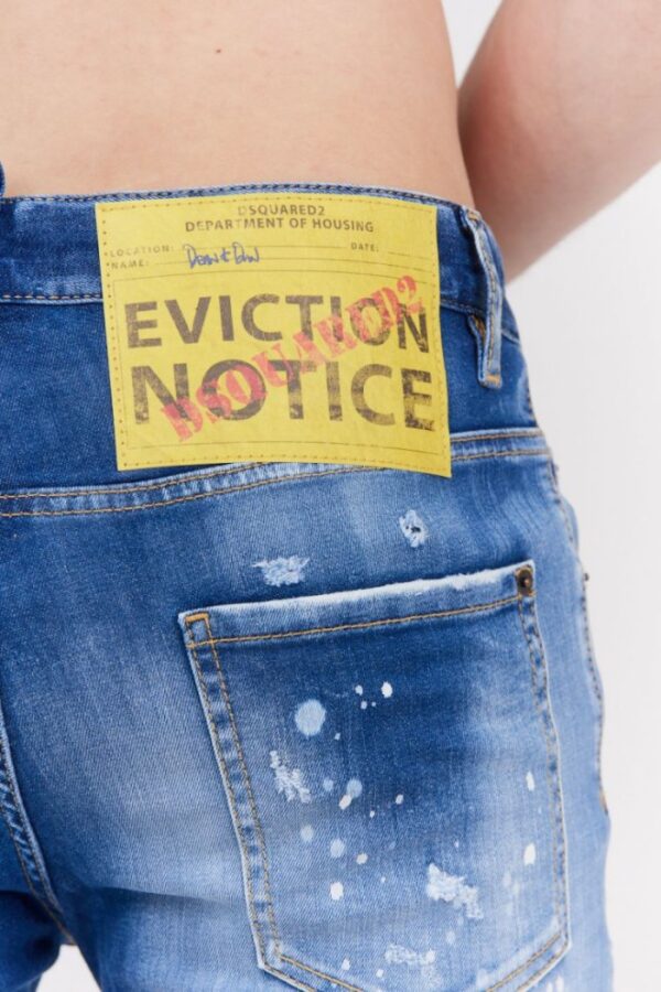 e50aa1d0e34cf95cab092612dcfac8010e12627b DSQUARED2 Niebieskie jeansy męskie super twinky jean, Rozmiar 54