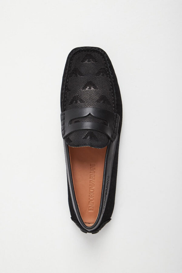 e5172a8e96c65ec120a673ee6d1ec73210cbc250 Mokasyny męskie zamszowe EMPORIO ARMANI