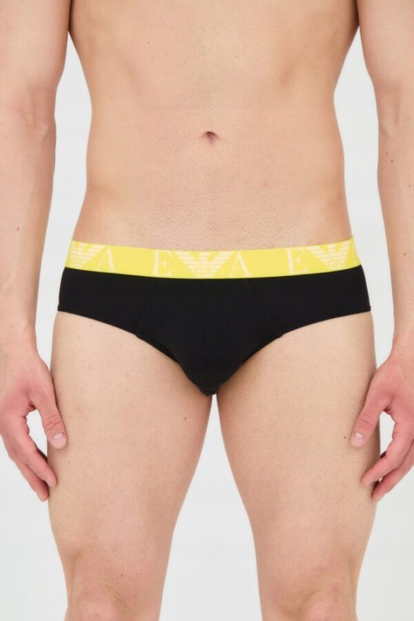 EMPORIO ARMANI Slipy czarne 3-pack