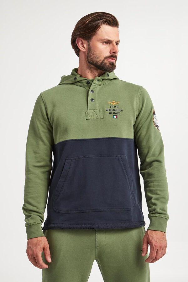 e5beae9402fb2d573891ce8c72cedb141b8e1742 Bluza z kapturem męska AERONAUTICA MILITARE