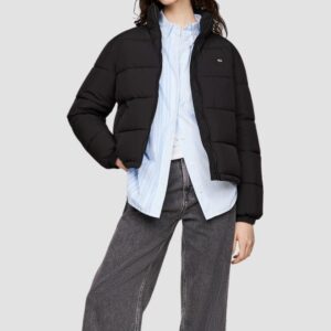 TOMMY JEANS Czarna pikowana damska kurtka