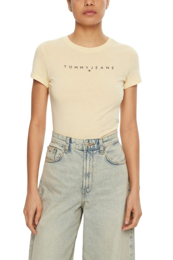TOMMY JEANS Żółty t-shirt damski