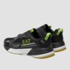 e67c08f06e713053f9030a80c370010d54a5b41a EA7 Czarne sneakersy z zielonym logo