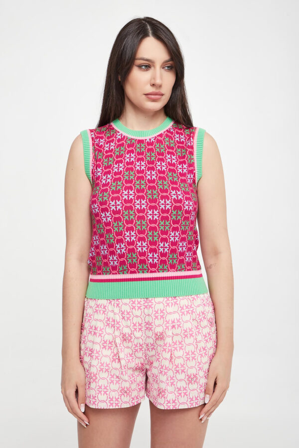 Top damski dzianinowy Evonimo PINKO