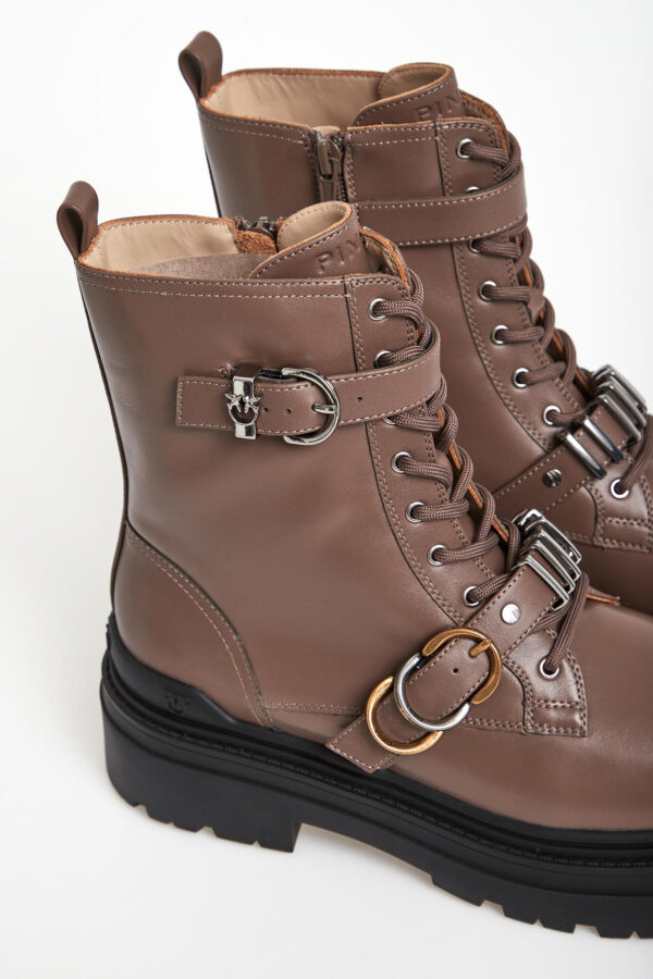 e6ae62b8cfdf64a6d19b5ec537a12b10fafd155d Trapery damskie skórzane Mia 19 PINKO