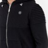 PHILIPP PLEIN Czarny pikowany dres męski