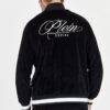 PHILIPP PLEIN Czarny dres męski z aksamitu