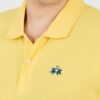 LA MARTINA Żółte męskie polo z małym logo