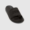 ALEXANDER MCQUEEN Czarne klapki męskie z logo