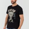 GUESS Czarny męski t-shirt bawełniany Dragon Tee