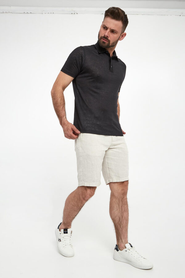 Polo męskie lniane PAUL&SHARK