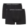 ARMANI EXCHANGE Czarne męskie bokserki 2PACK