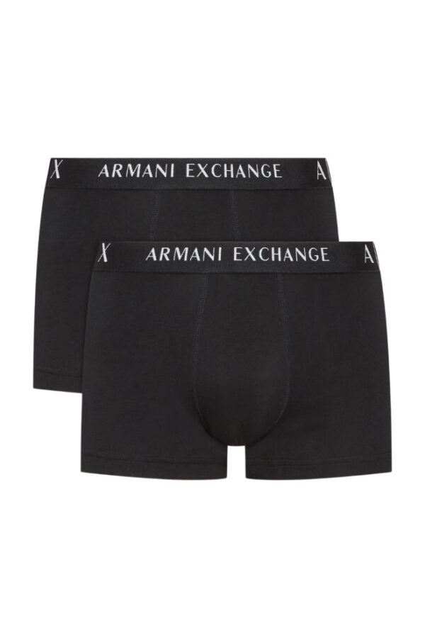 ARMANI EXCHANGE Czarne męskie bokserki 2PACK