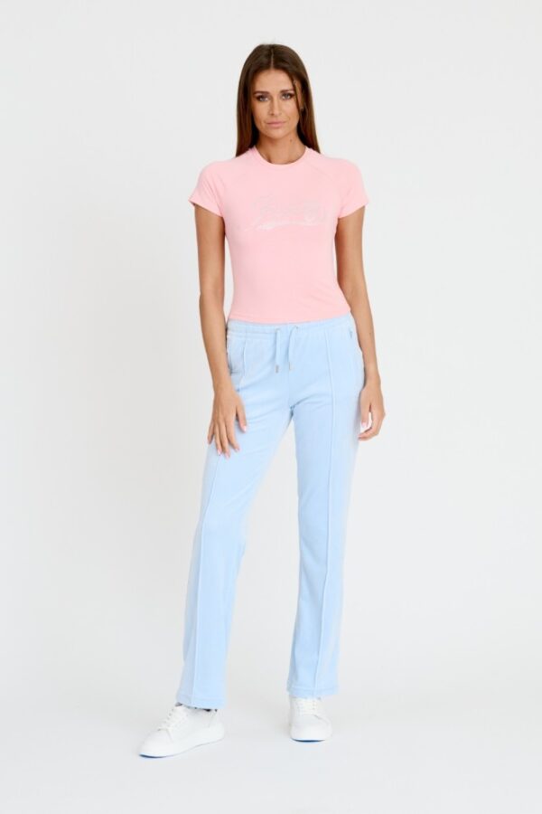 JUICY COUTURE Różowy damski t-shirt Retroshrunken Tee