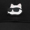 KARL LAGERFELD Czarna czapka z daszkie
