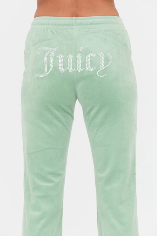 JUICY COUTURE Seledynowe damskie spodnie dresowe Tina