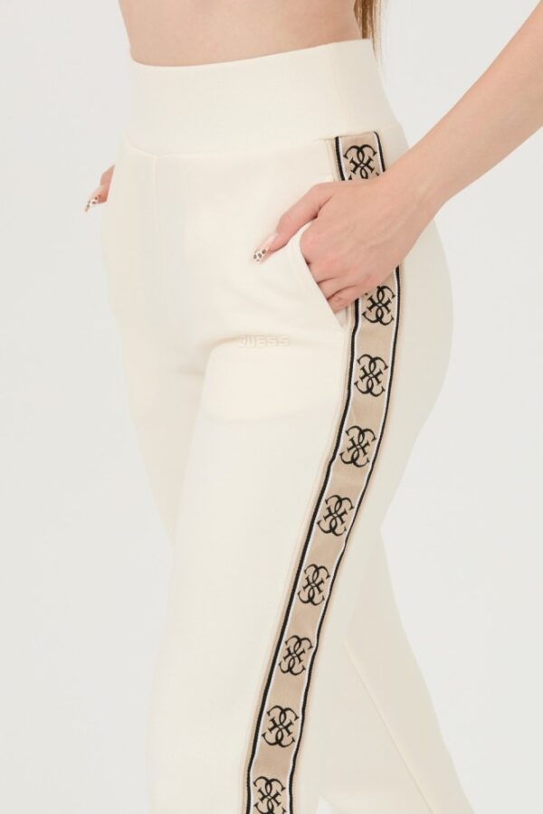 GUESS Beżowe damskie spodnie dresowe Britney Jogger