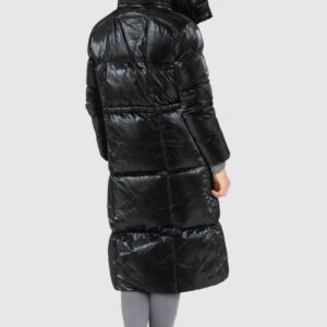 e97021deb41e8113cf425183a94a04ac3e820aa3 BLAUER Czarny puchowy płaszcz damski naomi z odpinanym kapturem