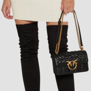 PINKO Czarna torebka Love One Mini DC