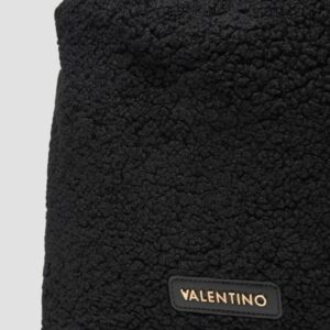 VALENTINO Duża czarna damska torebka worek Qube Hobo Bag
