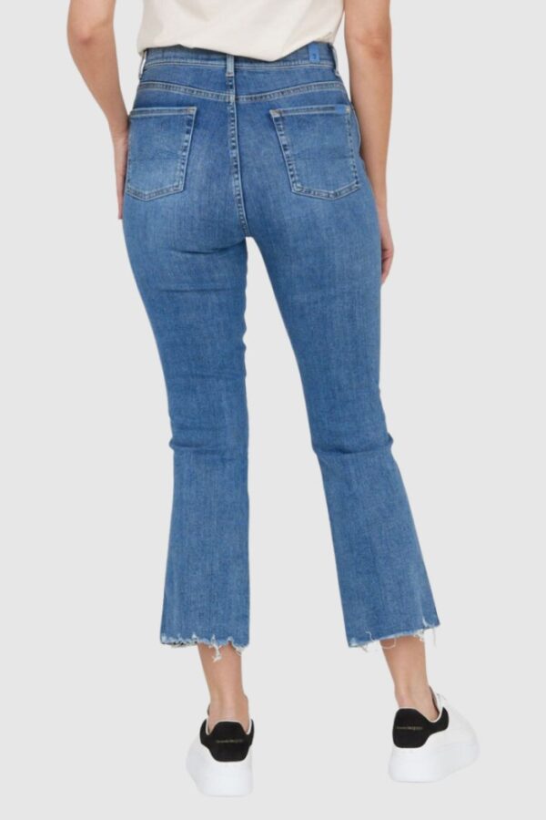 7 FOR ALL MANKIND Jasnoniebieskie jeansy damskie HW Slim Kick
