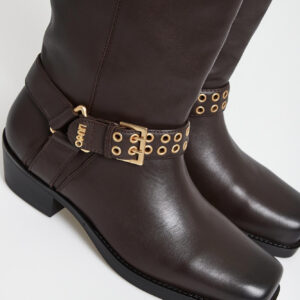 Kozaki damskie skórzane biker LIU JO