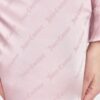 JUICY COUTURE Różowe satynowe spodnie piżamowe damskie w logo