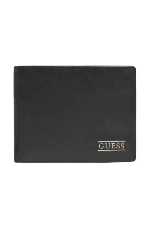 GUESS Czarny męski portfel New Boston
