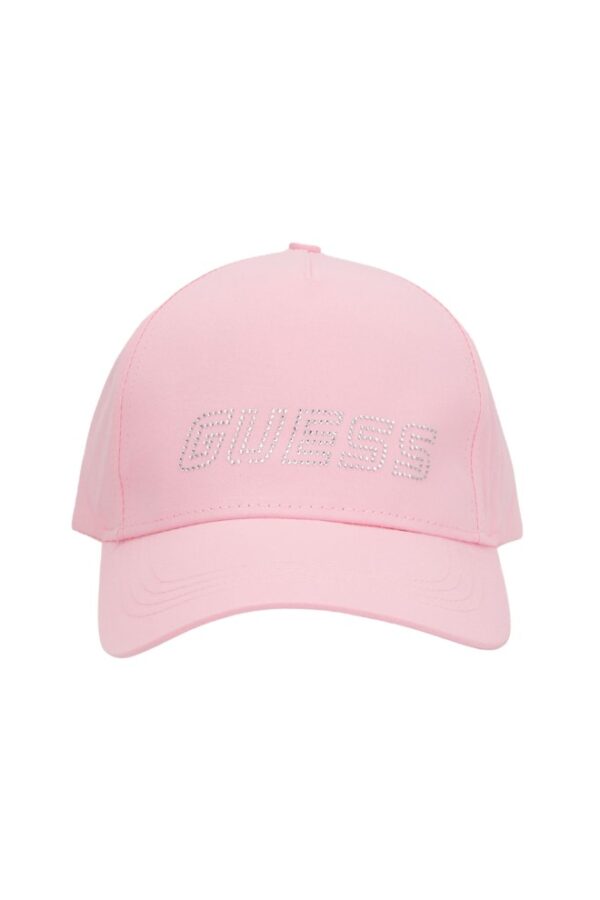 GUESS Różowa damska czapka z daszkie