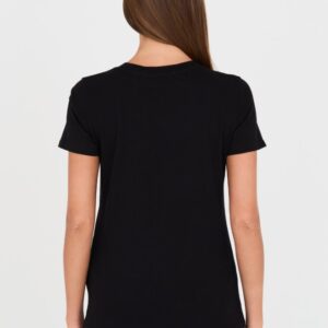 ed68b36bed70de517bcb07ffa1c3b9c9d09776c4 GUESS Czarny damski t-shirt bawełniany z printem