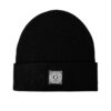 GUESS Czarna czapka Branded Beanie Washed