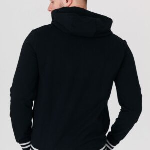 GUESS Czarna bluza męska z kapturem na zamek