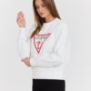ee0460de97aaf05a86e812a90d54544cf0b34e50 GUESS Biała damska bluza z dużym logo Original Fleece