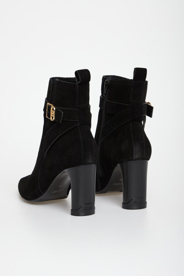 Botki zamszowe na obcasie LIU JO