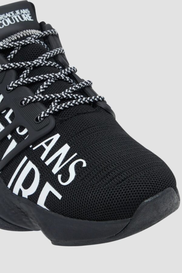 VERSACE JEANS COUTURE Czarne sneareksy męskie Fondo Nomo Dis. 13