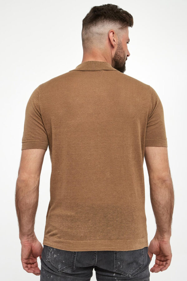 Polo męskie lniane KARL LAGERFELD