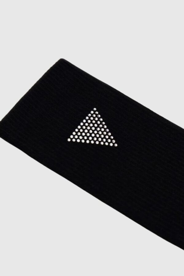 GUESS Czarne damskie sportowe skarpetki z kryształkami