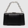 VALENTINO Czarna torebka na łańcuszku mini