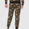 MOSCHINO Męskie spodnie dresowe w złote łańcuchy