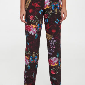 eeef1f2f1eb2d00985ad8c82857863fb86571f1c Spodnie damskie we wzór VERSACE JEANS COUTURE