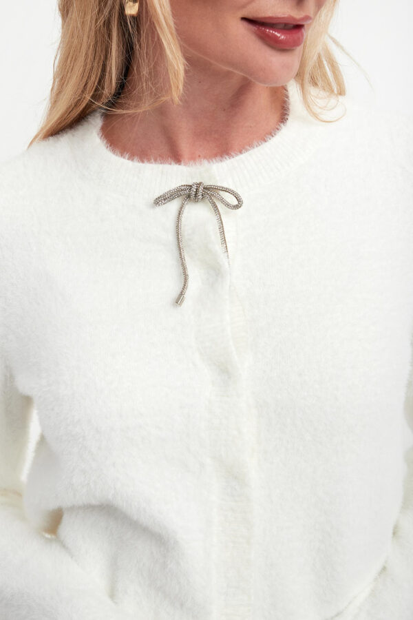 Kardigan damski z kokardką JOSEPH RIBKOFF