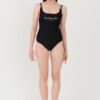 KARL LAGERFELD Czarny strój kąpielowy Hotel Karl Swimsuit