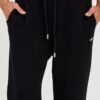 OFF-WHITE Czarne męskie spodnie dresowe Stitch Arr Sweatpants